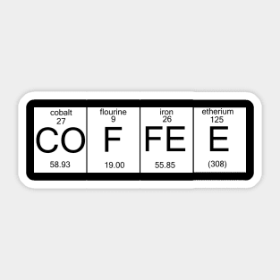 chemistry coffee Sticker